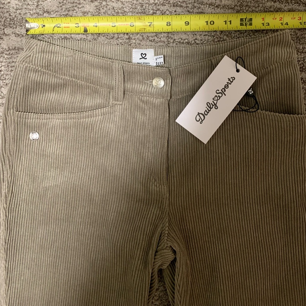 Daily Sports Olive Corduroy Pants - Picture 6 of 9